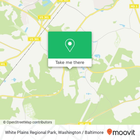 White Plains Regional Park map