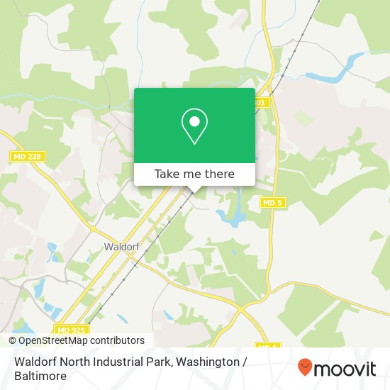 Waldorf North Industrial Park map