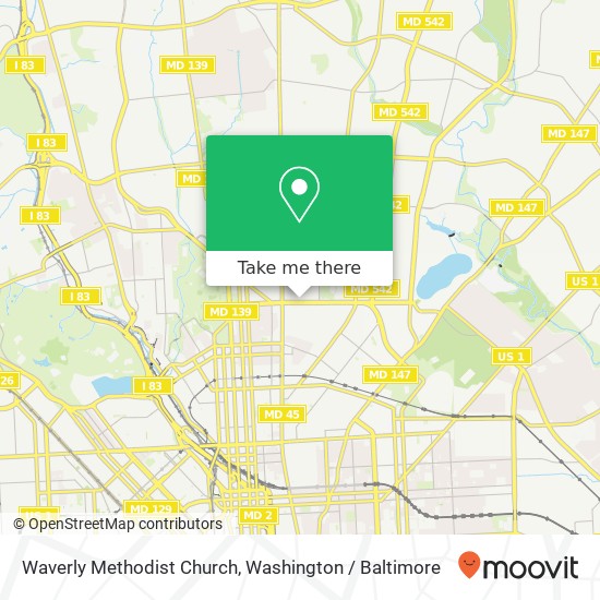 Waverly Methodist Church map