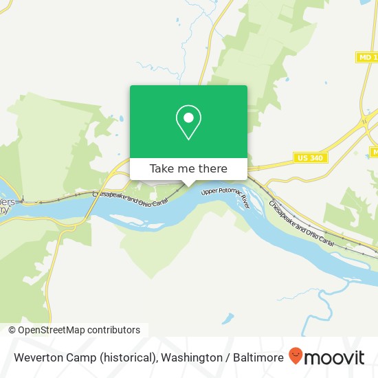 Weverton Camp (historical) map