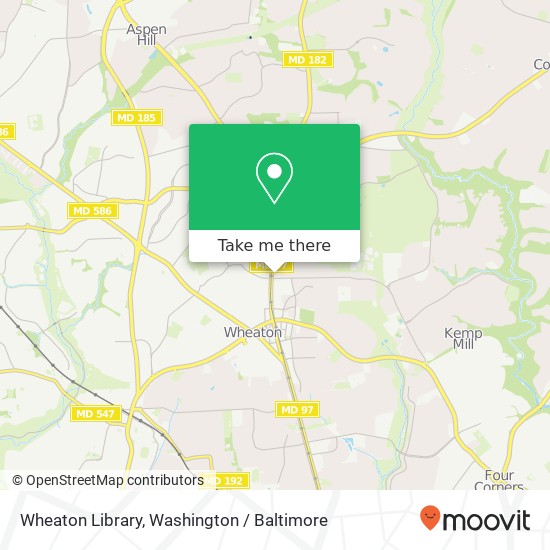 Mapa de Wheaton Library