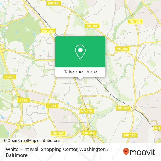 White Flint Mall Shopping Center map