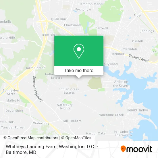 Whitneys Landing Farm map