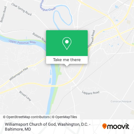 Williamsport Church of God map