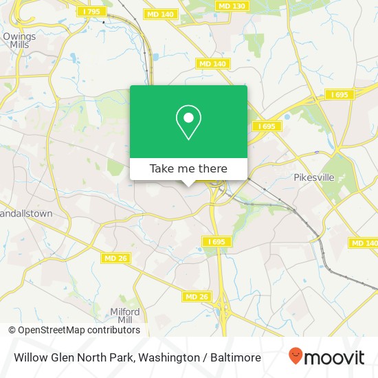 Mapa de Willow Glen North Park