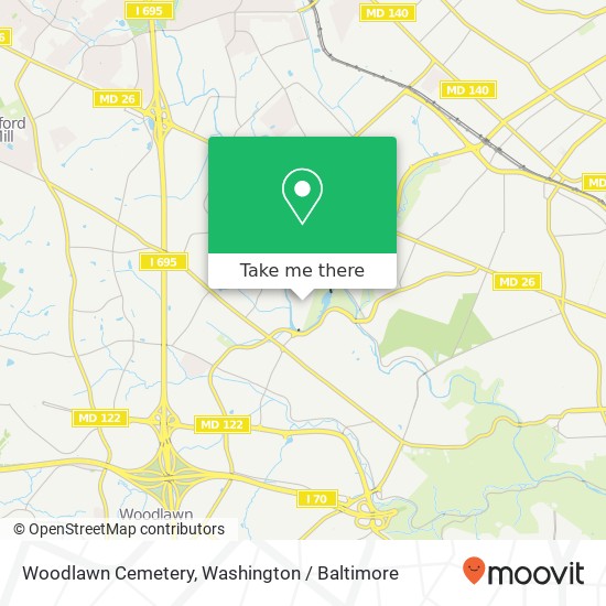 Mapa de Woodlawn Cemetery