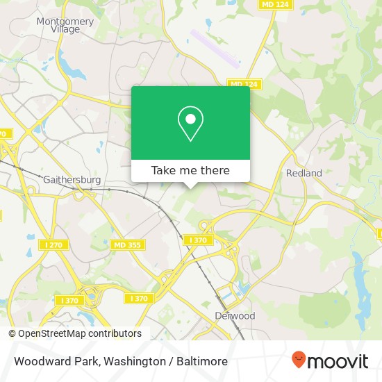 Woodward Park map