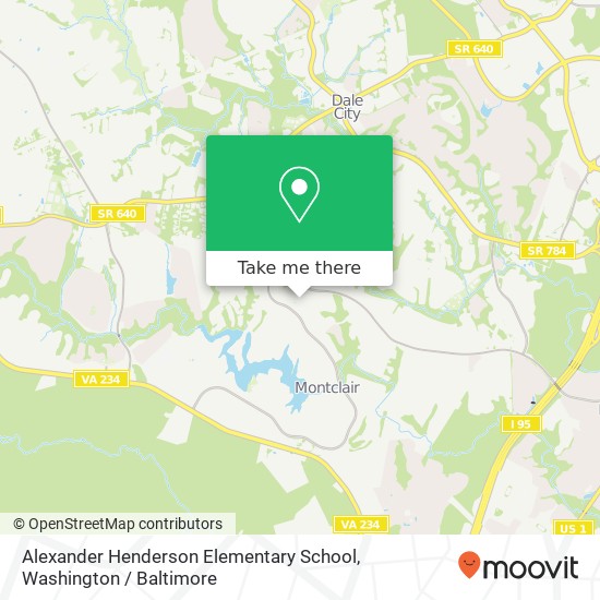 Mapa de Alexander Henderson Elementary School