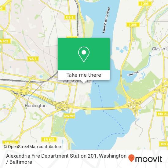 Mapa de Alexandria Fire Department Station 201
