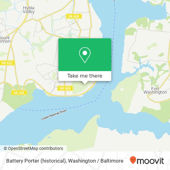 Battery Porter (historical) map