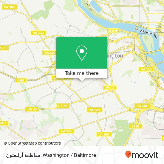 مقاطعة أرلنغتون map