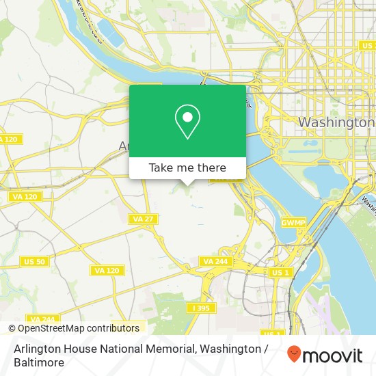 Arlington House National Memorial map