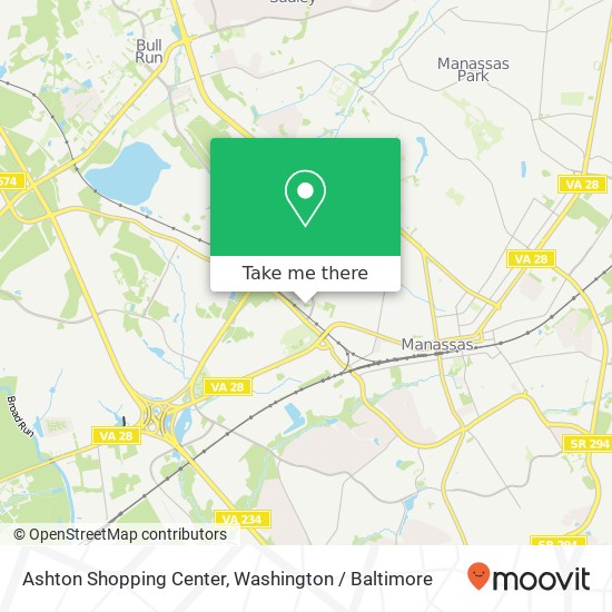 Mapa de Ashton Shopping Center