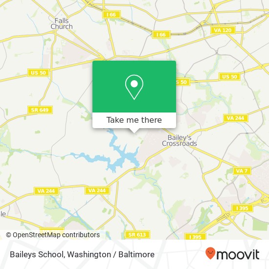 Mapa de Baileys School