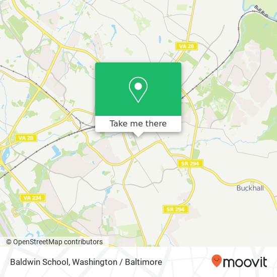 Mapa de Baldwin School