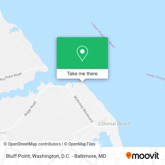 Bluff Point map