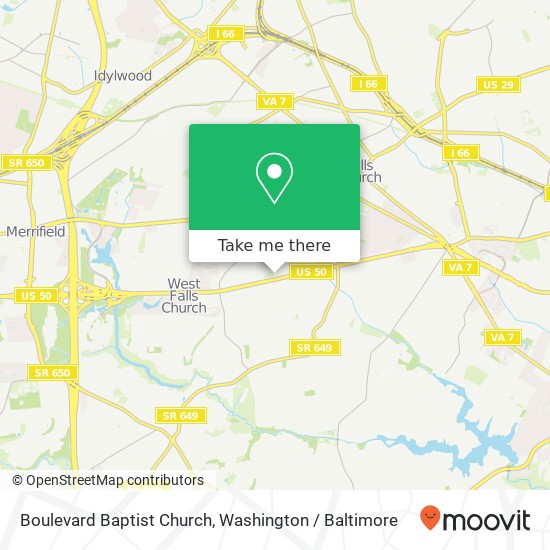 Boulevard Baptist Church map