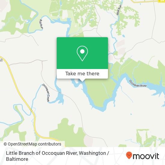 Mapa de Little Branch of Occoquan River