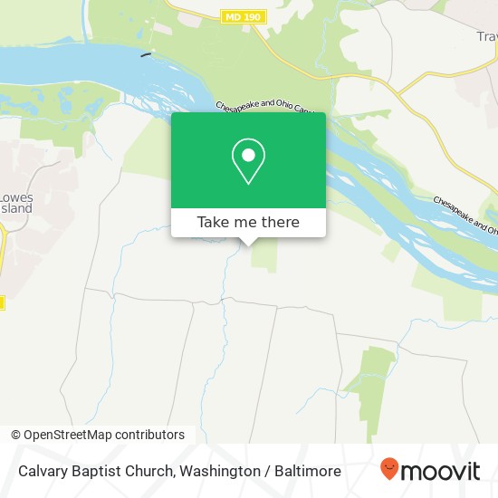 Calvary Baptist Church map