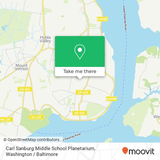 Mapa de Carl Sanburg Middle School Planetarium