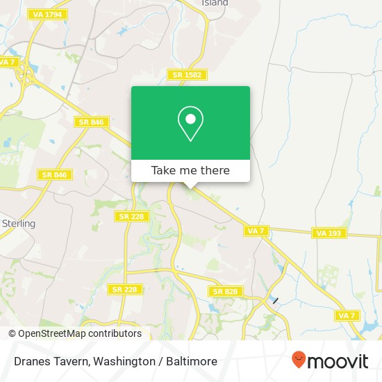 Dranes Tavern map
