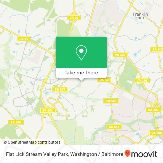 Mapa de Flat Lick Stream Valley Park