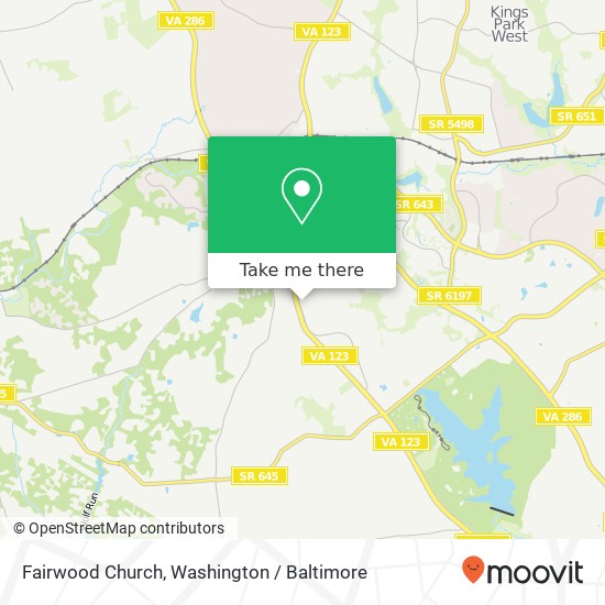 Mapa de Fairwood Church