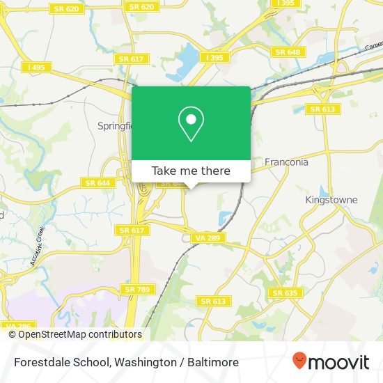 Mapa de Forestdale School