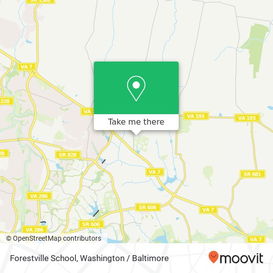 Mapa de Forestville School