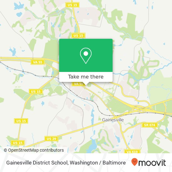 Mapa de Gainesville District School