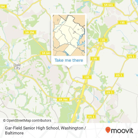 Gar-Field Senior High School map