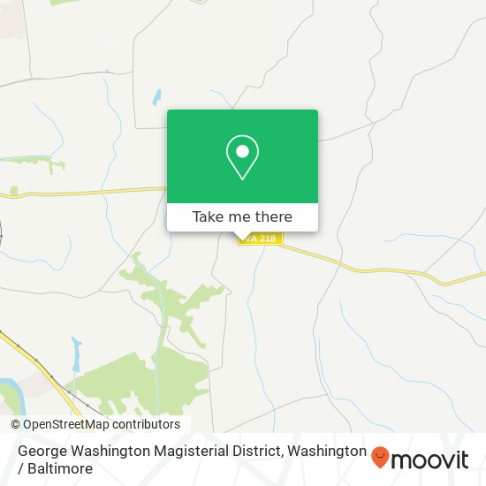 George Washington Magisterial District map