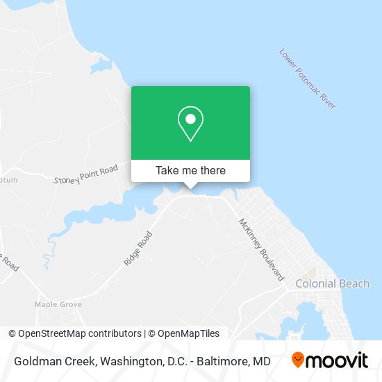 Goldman Creek map