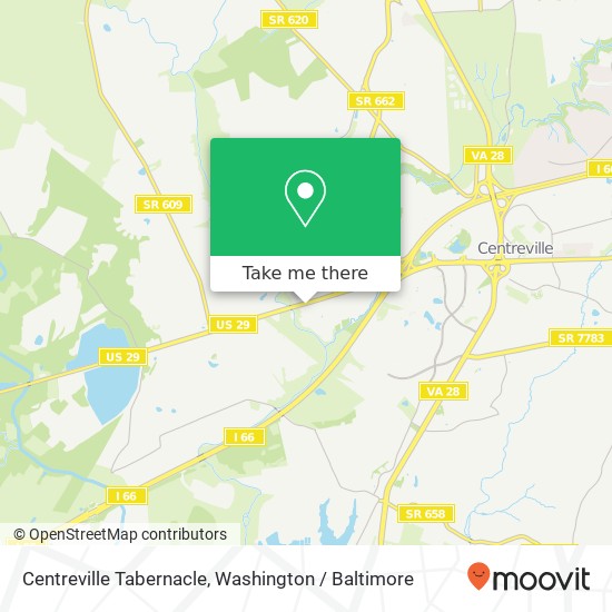 Mapa de Centreville Tabernacle