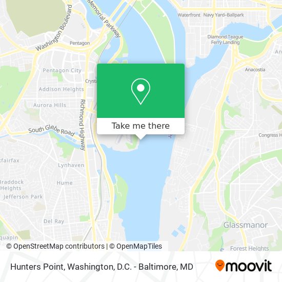 Mapa de Hunters Point