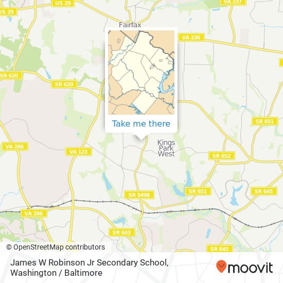 James W Robinson Jr Secondary School map