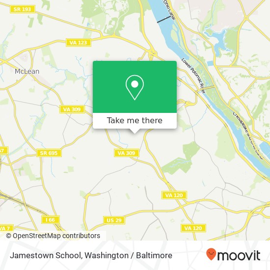 Mapa de Jamestown School
