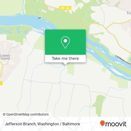Mapa de Jefferson Branch