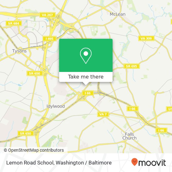 Mapa de Lemon Road School