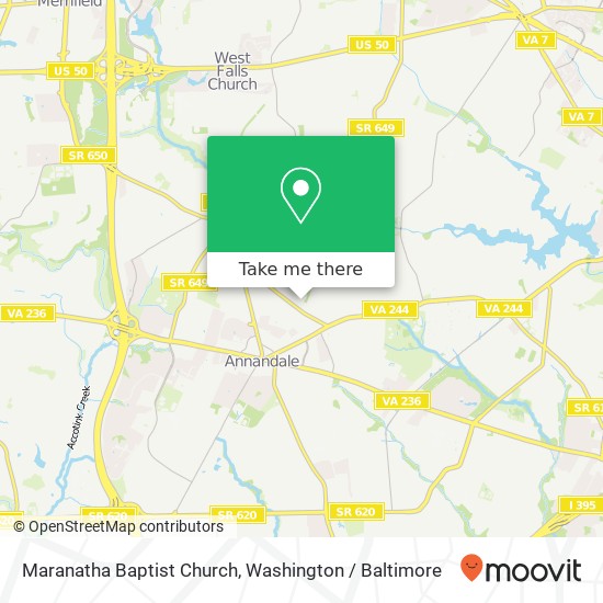 Maranatha Baptist Church map