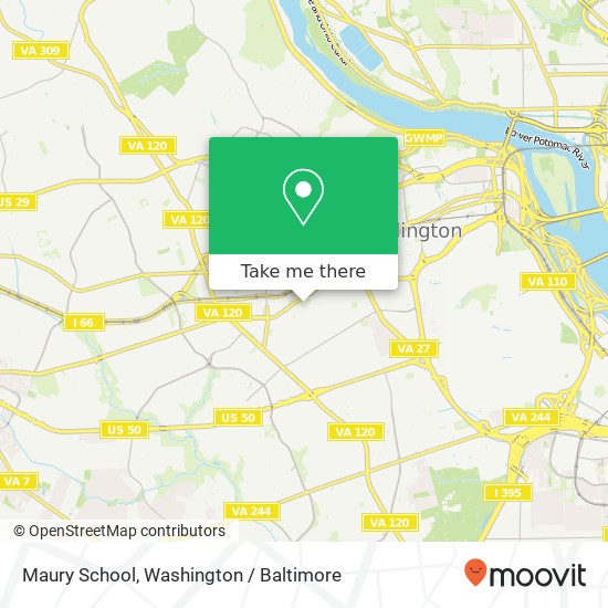 Mapa de Maury School