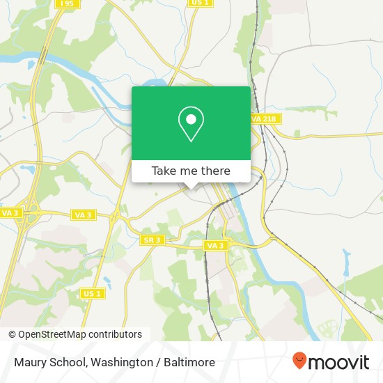 Maury School map