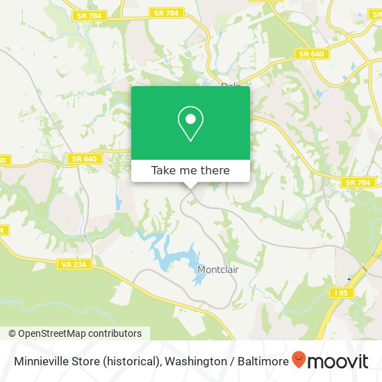 Minnieville Store (historical) map