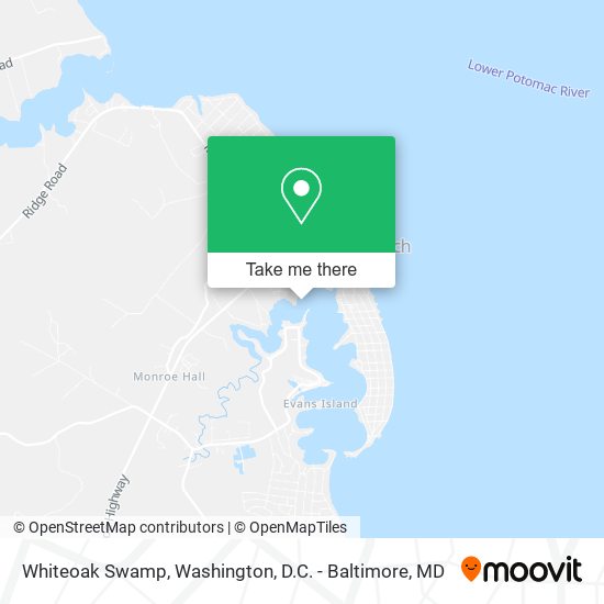 Whiteoak Swamp map