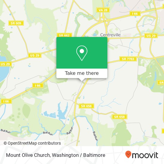 Mount Olive Church map