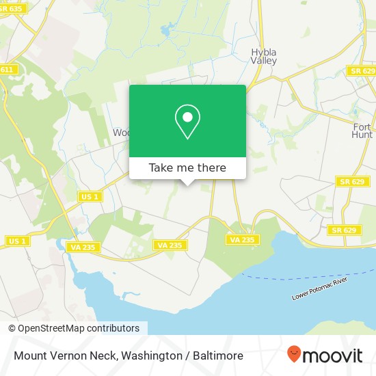 Mount Vernon Neck map