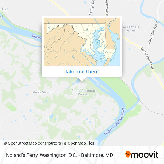 Noland's Ferry map