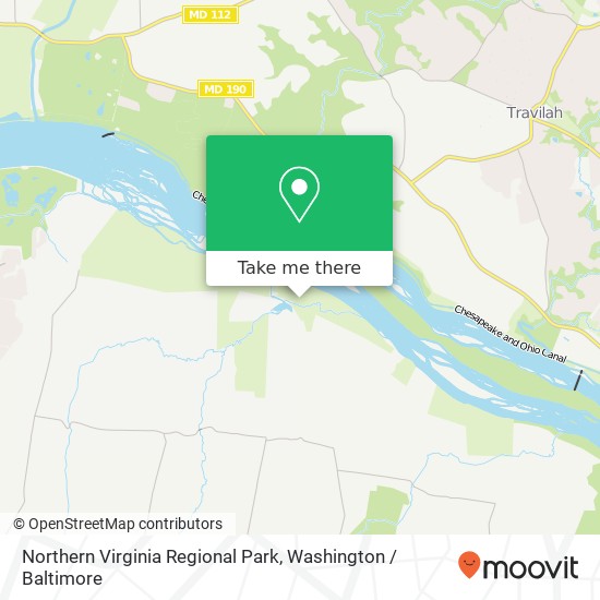 Mapa de Northern Virginia Regional Park