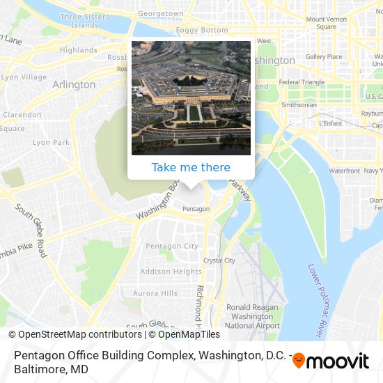 Pentagon Office Building Complex map