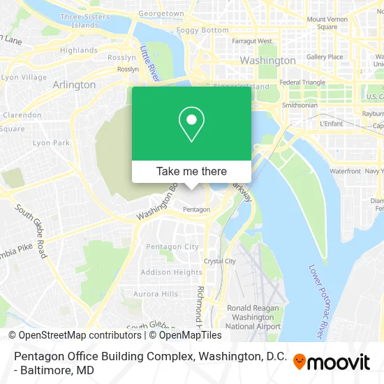 Pentagon Office Building Complex map
